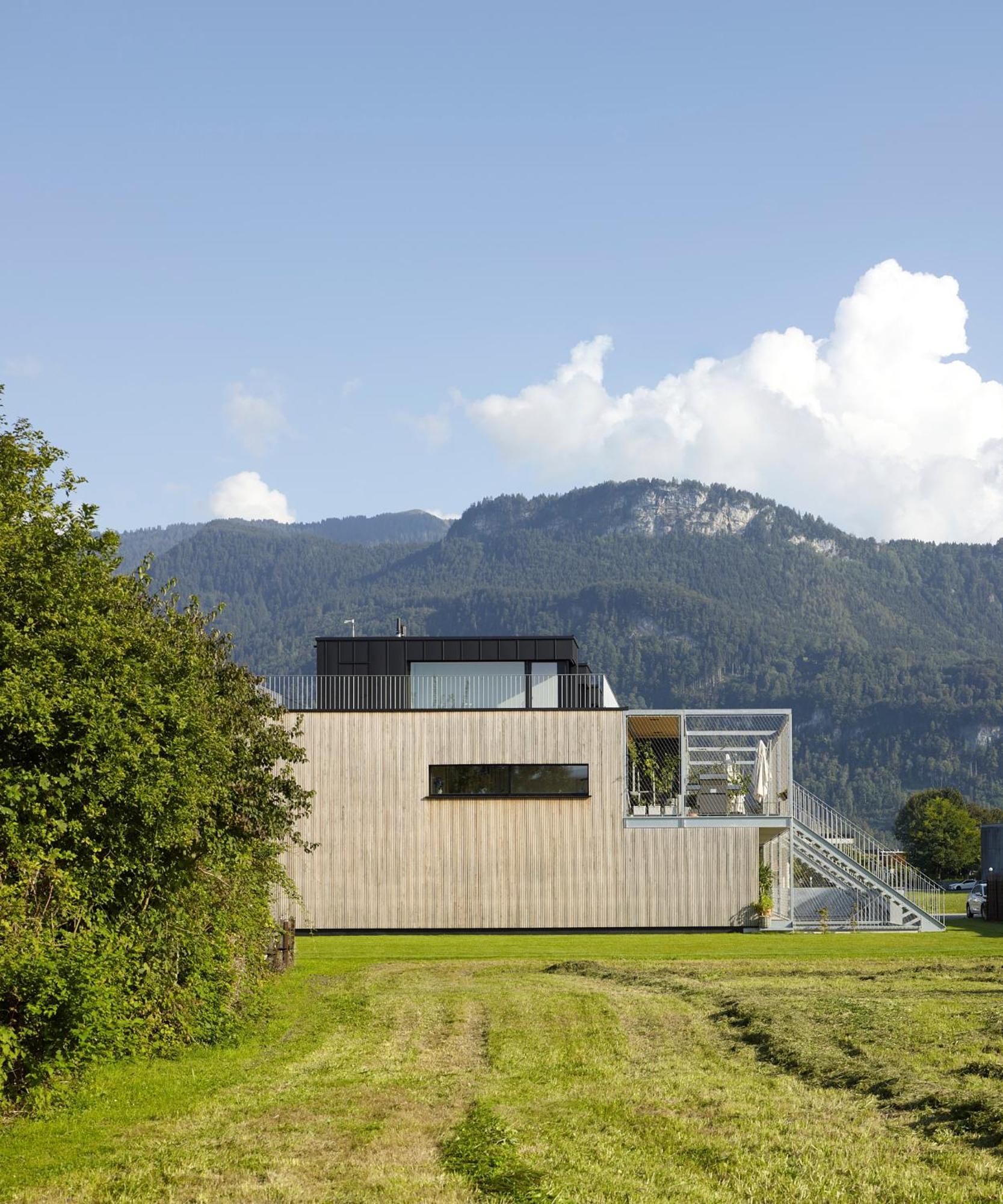 Architektenhaus Rhaa Mit Terrassen Altach Exterior foto